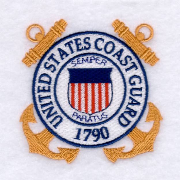 Picture of United States Coast Guard Seal Machine Embroidery Design