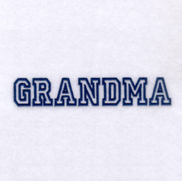 Picture of Grandma - Military 2 Machine Embroidery Design