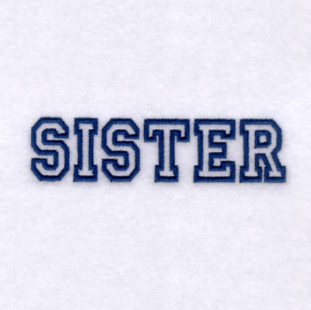 Picture of Sister - Military 2 Machine Embroidery Design
