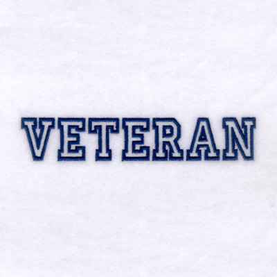 Veteran - Military 2 Machine Embroidery Design