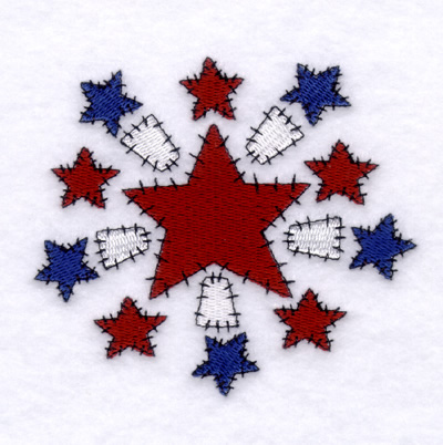 Star Burst Machine Embroidery Design