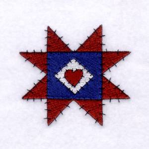 Picture of Star Quilt Machine Embroidery Design