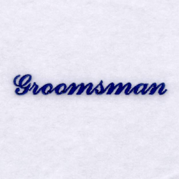 Picture of Groomsman Machine Embroidery Design