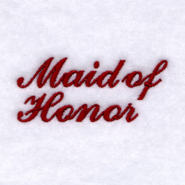 Picture of Maid of Honor Machine Embroidery Design