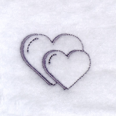 Wedding Hearts Machine Embroidery Design