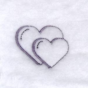 Picture of Wedding Hearts Machine Embroidery Design