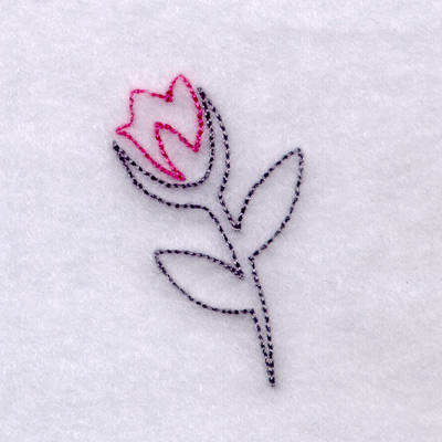 Wedding Rose Machine Embroidery Design
