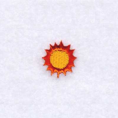 Summer Beach Sun Machine Embroidery Design