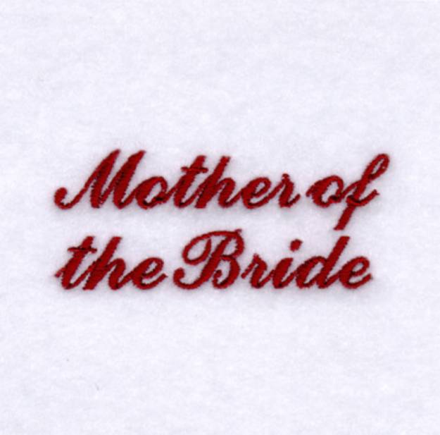 Picture of Mother of the Bride Machine Embroidery Design
