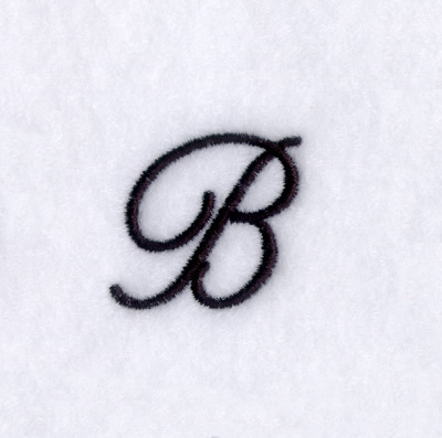 Script B Machine Embroidery Design