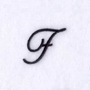 Picture of Script F Machine Embroidery Design