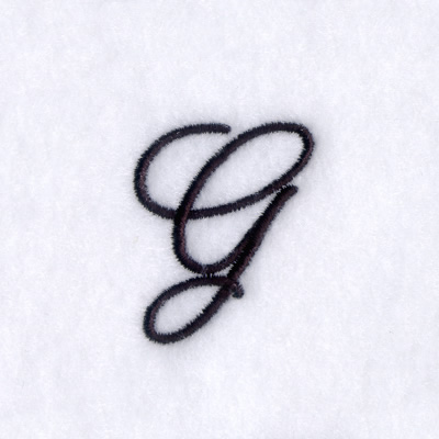 Script G Machine Embroidery Design