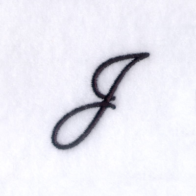 Script J Machine Embroidery Design