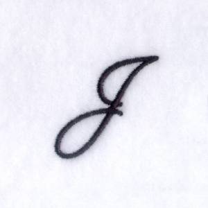 Picture of Script J Machine Embroidery Design