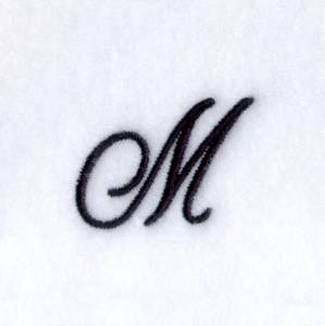 Picture of Script M Machine Embroidery Design