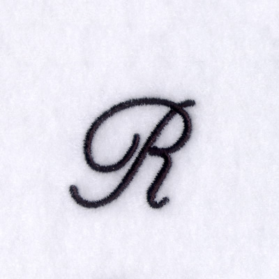 Script R Machine Embroidery Design