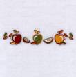Picture of Autumn Harvest Apples Border 2 Machine Embroidery Design