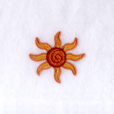 Autumn Harvest Sun Machine Embroidery Design
