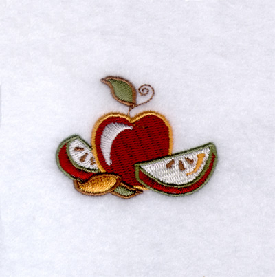 Autumn Harvest Apples Machine Embroidery Design