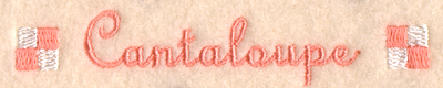 Cantaloupe Label Machine Embroidery Design