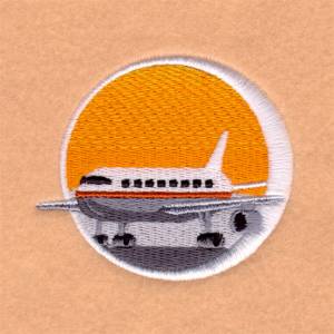 Picture of Airplane Decal Machine Embroidery Design