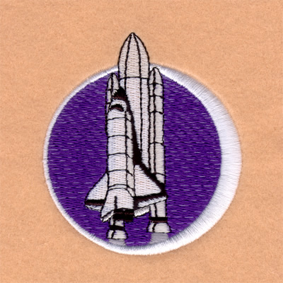 Space Shuttle Decal Machine Embroidery Design