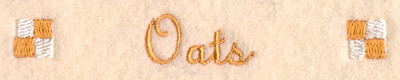 Oats Label Machine Embroidery Design