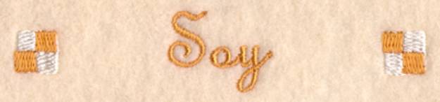 Picture of Soy Label Machine Embroidery Design