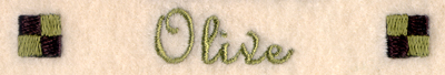 Olive Label Machine Embroidery Design