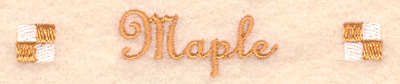 Maple Label Machine Embroidery Design