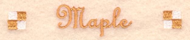 Picture of Maple Label Machine Embroidery Design