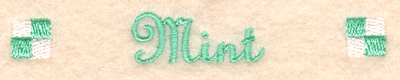 Mint Label Machine Embroidery Design