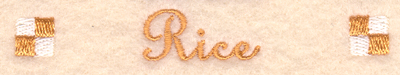 Rice Label Machine Embroidery Design