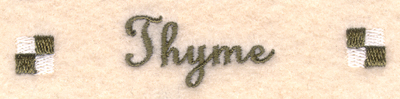 Thyme Label Machine Embroidery Design