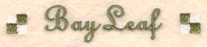 Picture of Bay Leaf Label Machine Embroidery Design