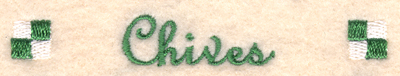 Chives Label Machine Embroidery Design