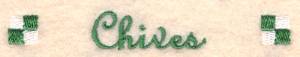 Picture of Chives Label Machine Embroidery Design