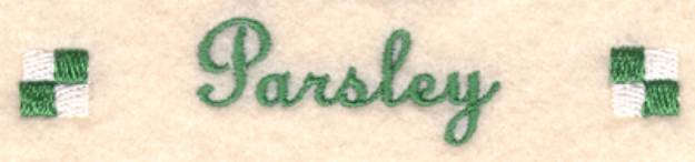Picture of Parsley Label Machine Embroidery Design