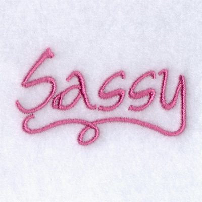 Sassy Machine Embroidery Design