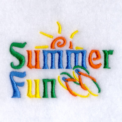 Summer Fun Machine Embroidery Design