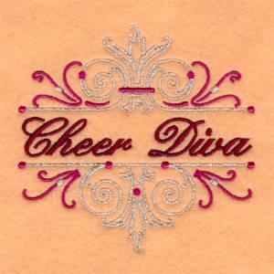 Picture of Cheer Diva Machine Embroidery Design