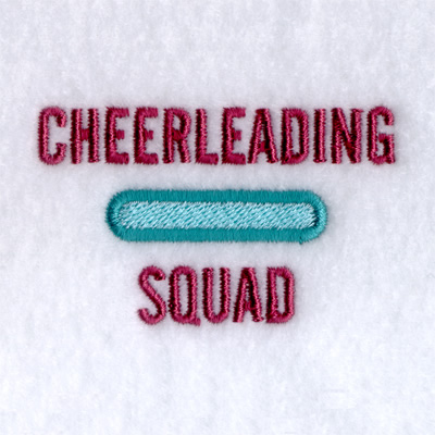 Cheerleading Squad - Small Machine Embroidery Design