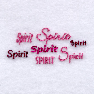 Spirit Fonts Machine Embroidery Design