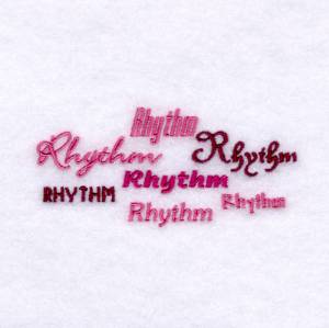 Picture of Rhythm Fonts Machine Embroidery Design