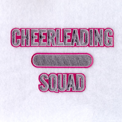 Cheerleading Squad   Machine Embroidery Design
