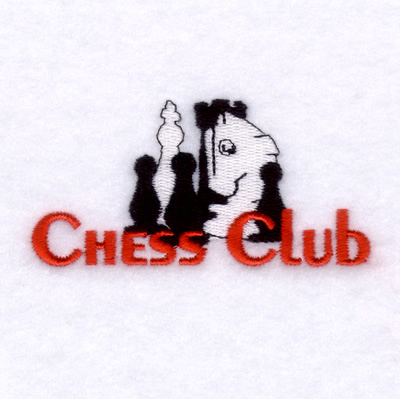 Chess Club Machine Embroidery Design