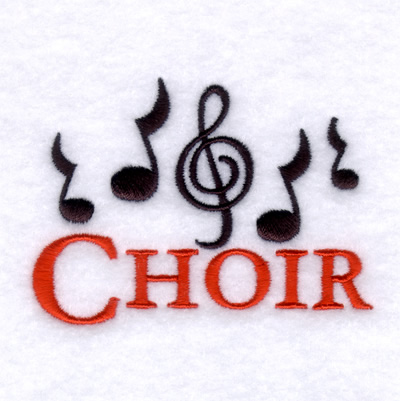 Choir Machine Embroidery Design
