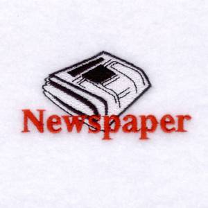 Picture of Newspaper Machine Embroidery Design