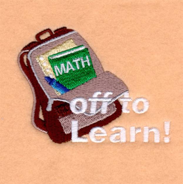 Picture of Off to Learn! Machine Embroidery Design