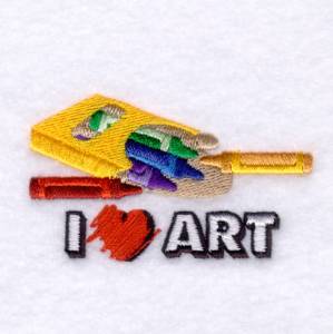 Picture of I Love Art Machine Embroidery Design